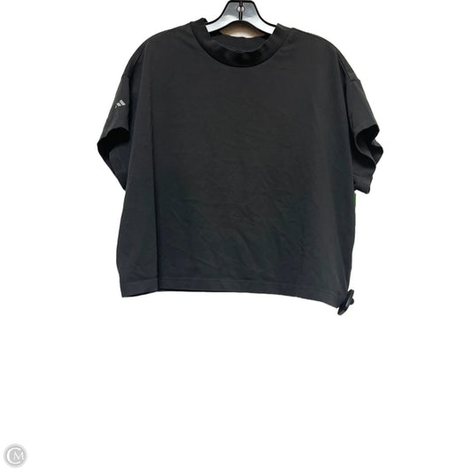 Athletic Top Short Sleeve By Adidas In Grey, Size: Xl