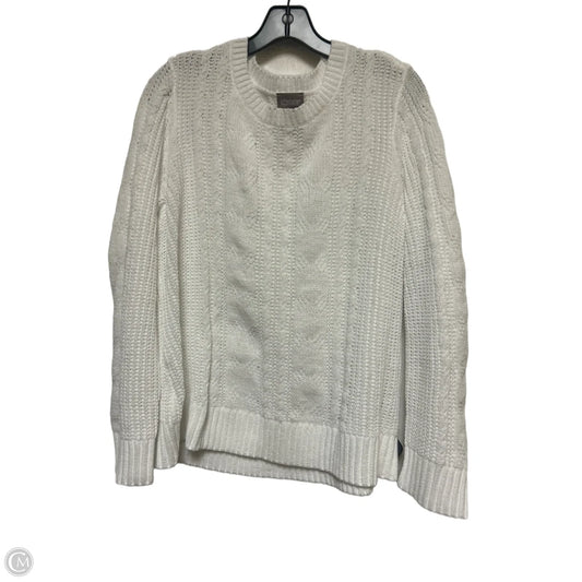 Sweater By Chicos In White, Size: L