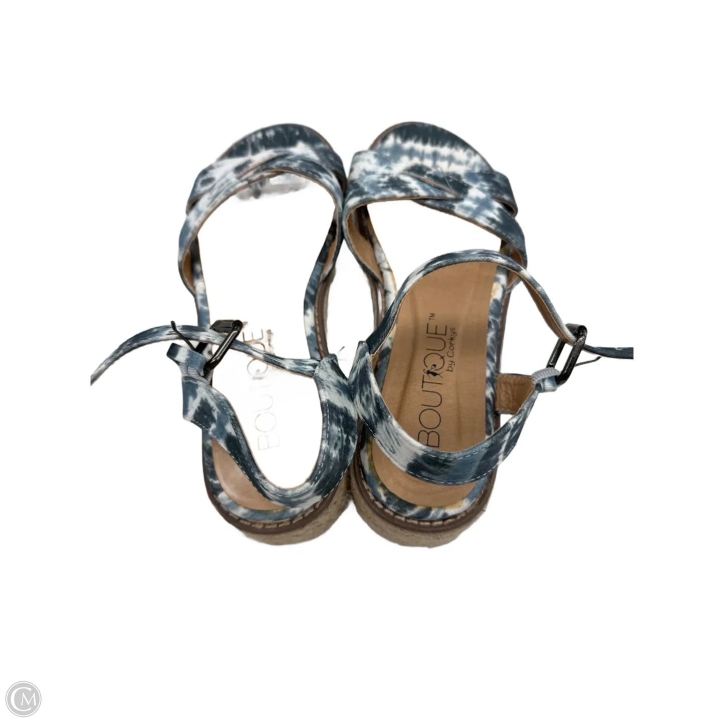 Sandals Heels Platform By Corkys In Tie Dye Print, Size: 8
