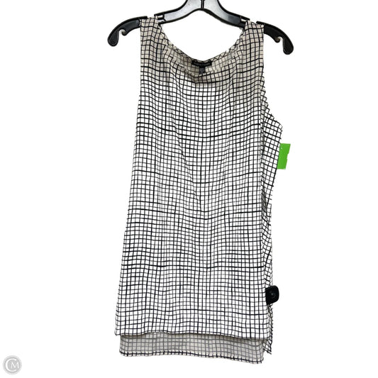 Top Sleeveless By Eileen Fisher In Black & White, Size: M