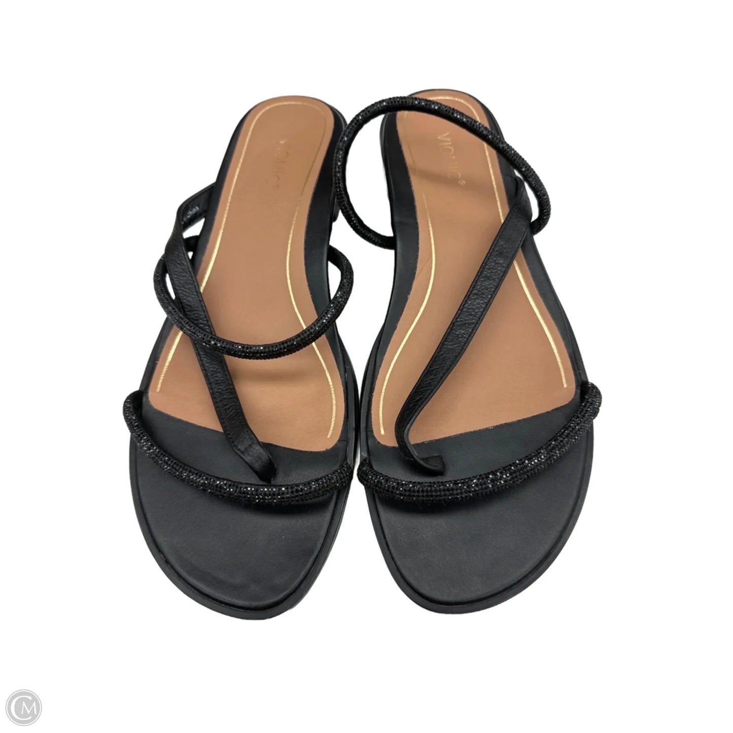 Sandals Flats By Vionic In Black, Size: 9.5