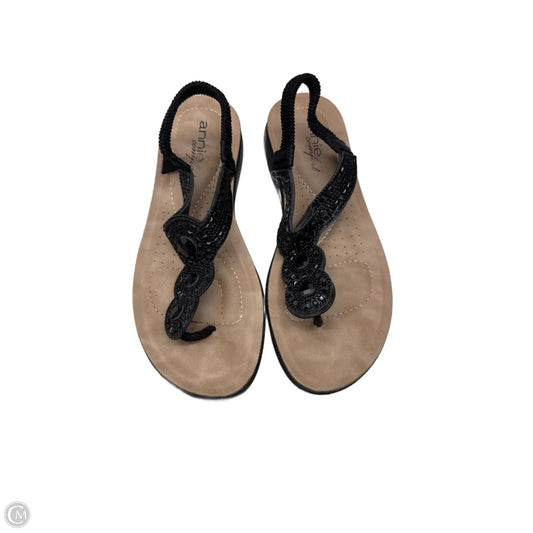 Sandals Flats By Annie In Black, Size: 7