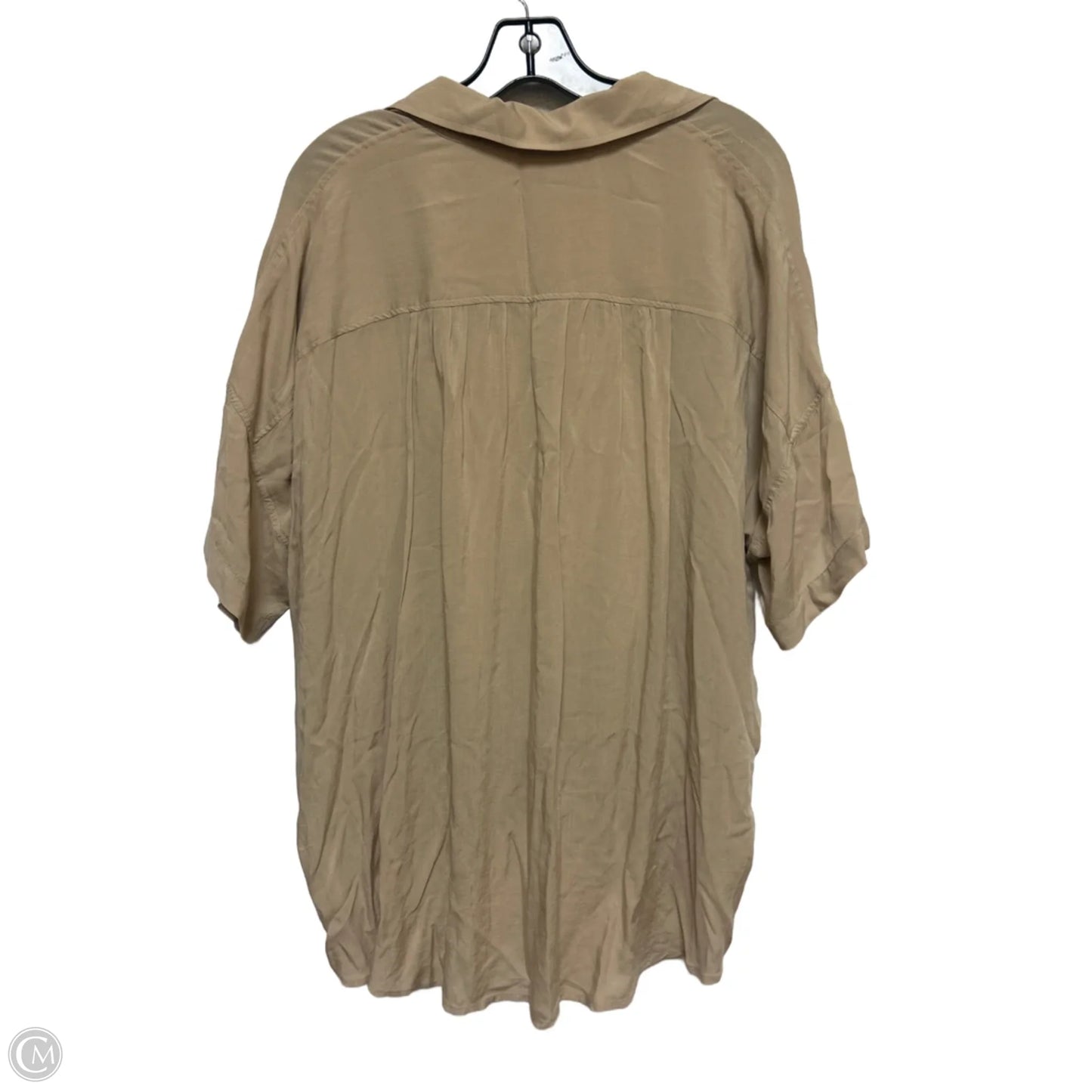 Top Short Sleeve By Splendid In Tan, Size: S