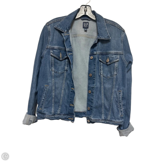 Jacket Denim By Gap In Blue Denim, Size: S