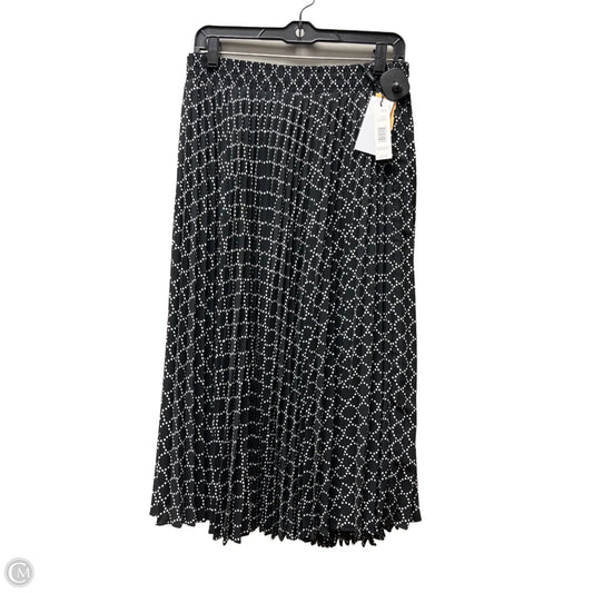Skirt Midi By Tahari In Black & White, Size: 8