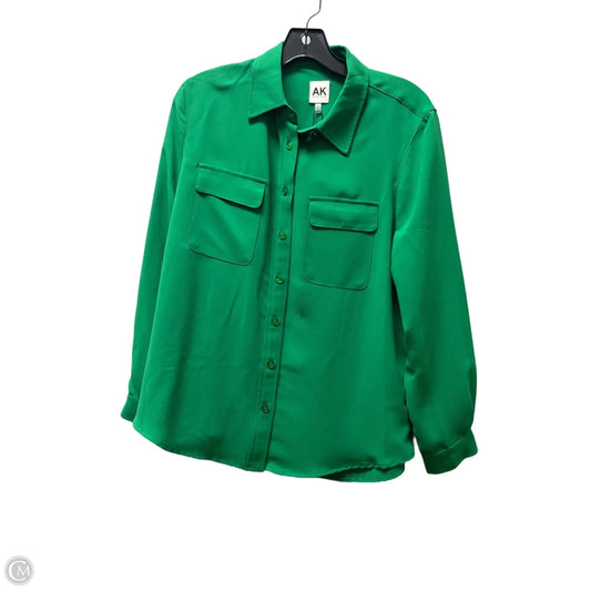 Top Long Sleeve By Anne Klein In Green, Size: L