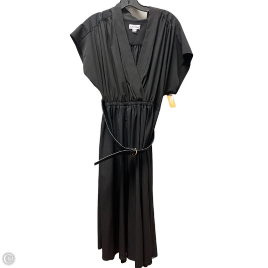 Dress Casual Midi By Calvin Klein In Black, Size: L