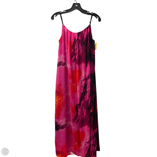Dress Casual Maxi By Dkny In Pink & Purple, Size: M