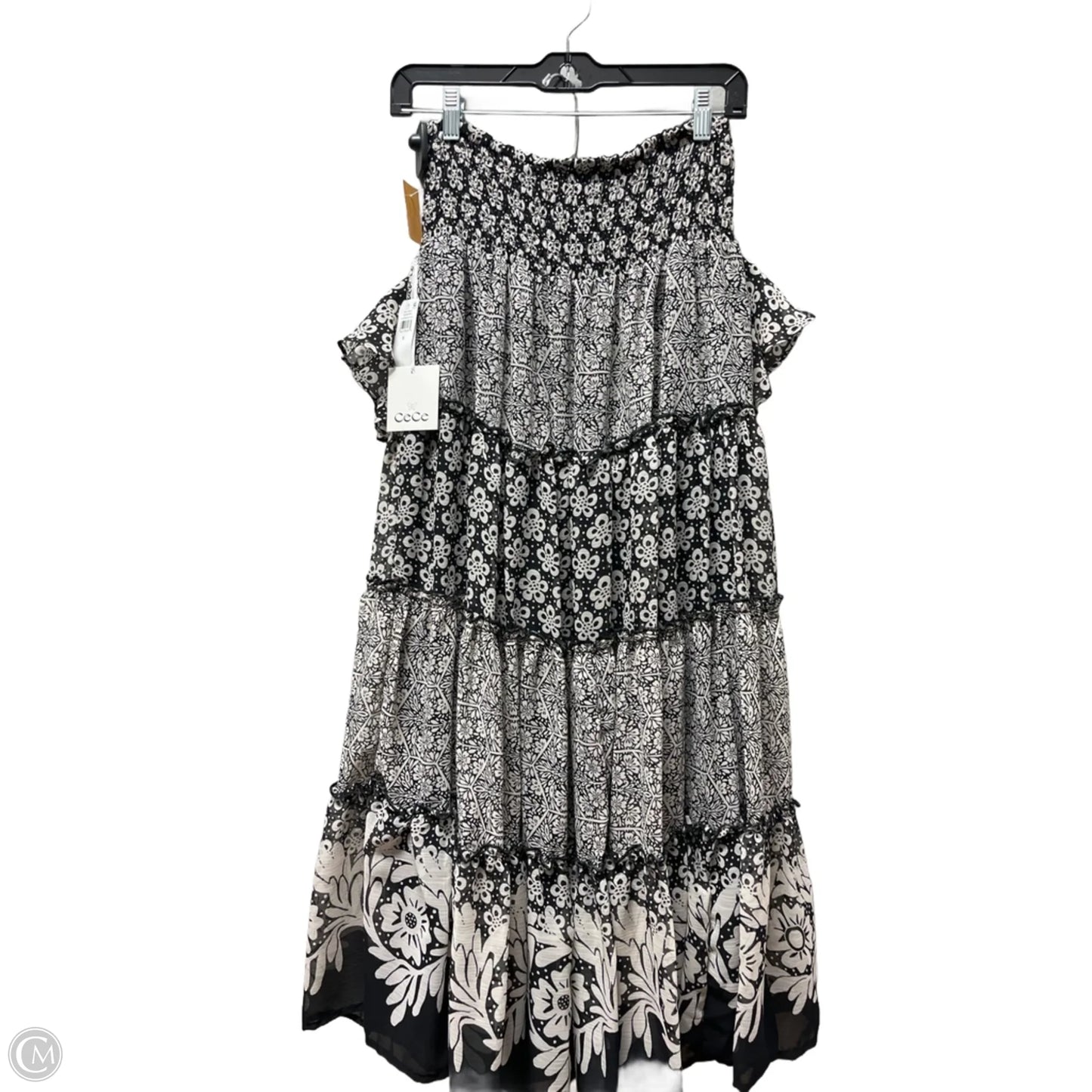 Skirt Set 2pc By Cece In Black & White, Size: 4