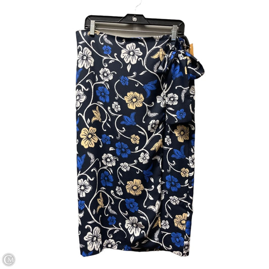 Skirt Midi By Ann Taylor In Floral Print, Size: 10