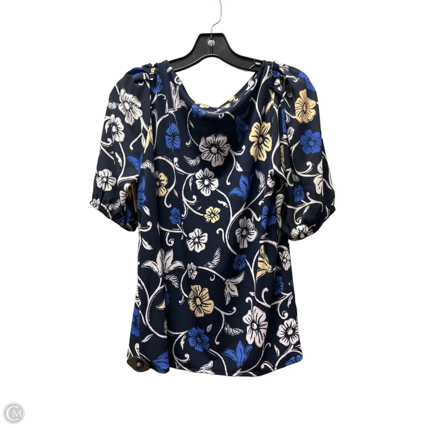 Top Short Sleeve By Ann Taylor In Floral Print, Size: S