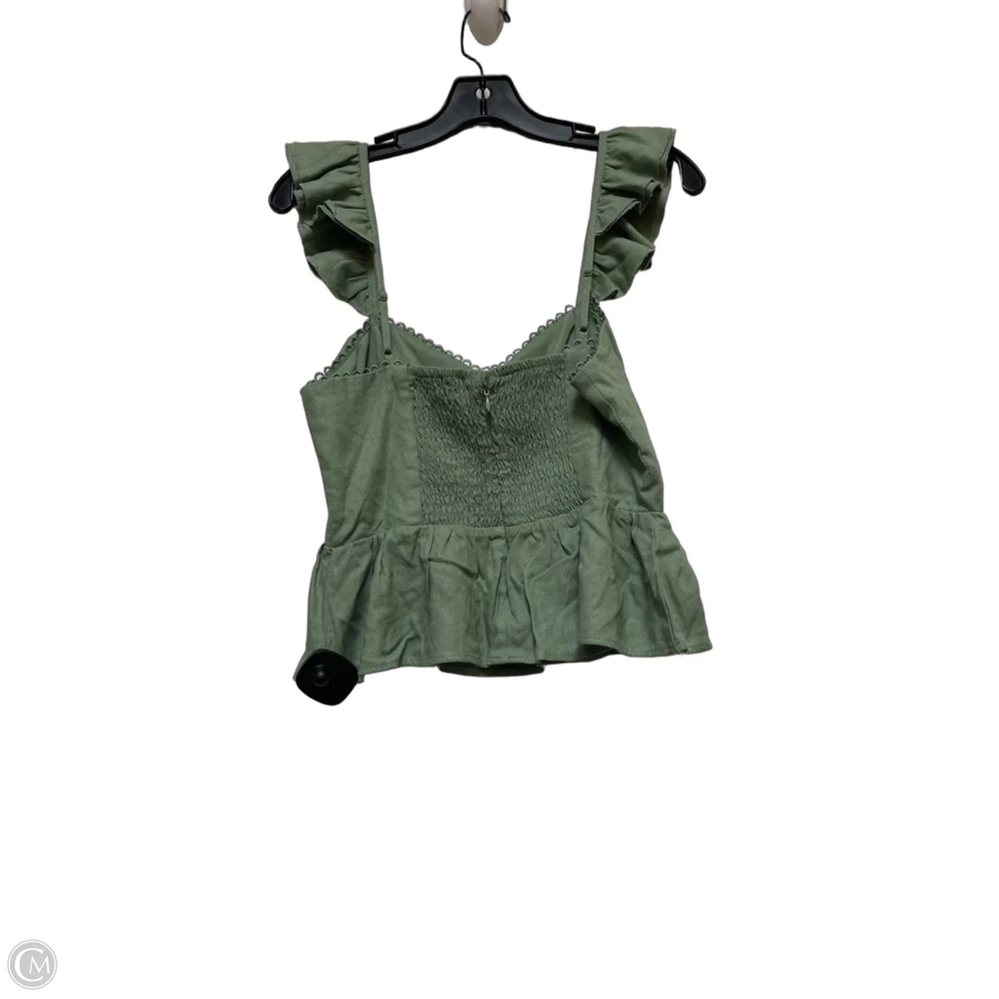 Top Sleeveless By Mi Ami In Green, Size: L