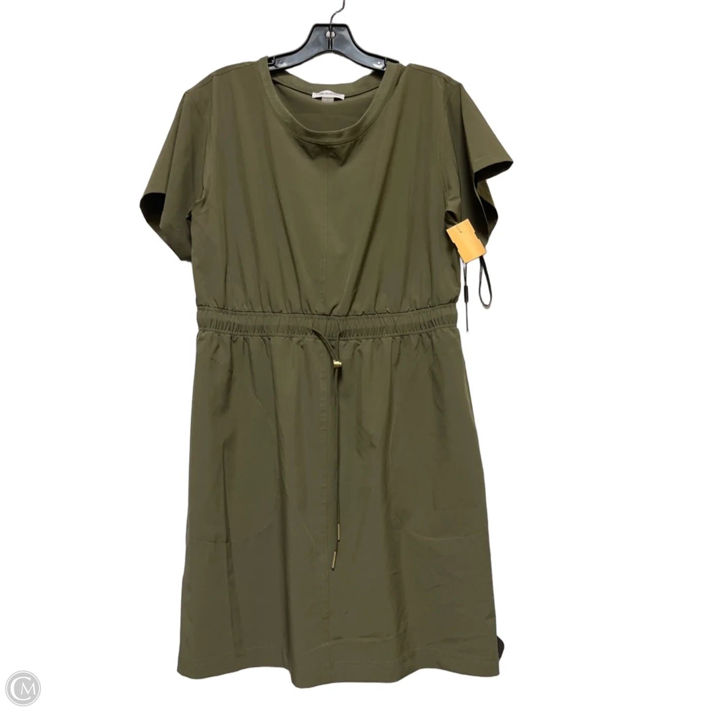 Athletic Dress By Calvin Klein In Green, Size: M