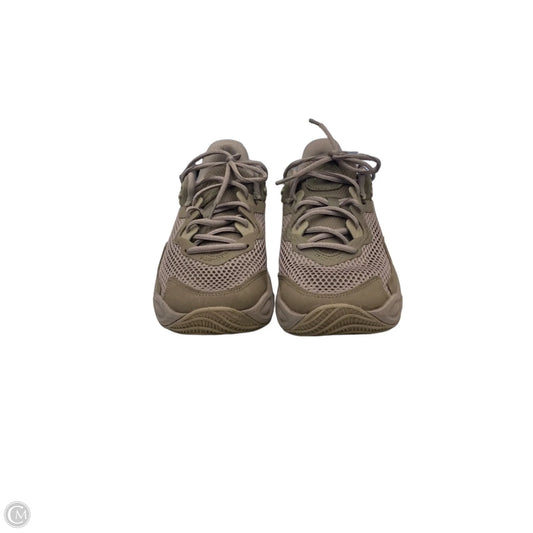 Shoes Athletic By Under Armour In Grey & Tan, Size: 9
