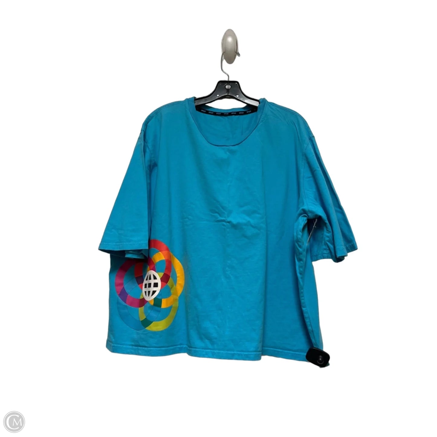Top Short Sleeve Basic By Disney In Blue, Size: Xl