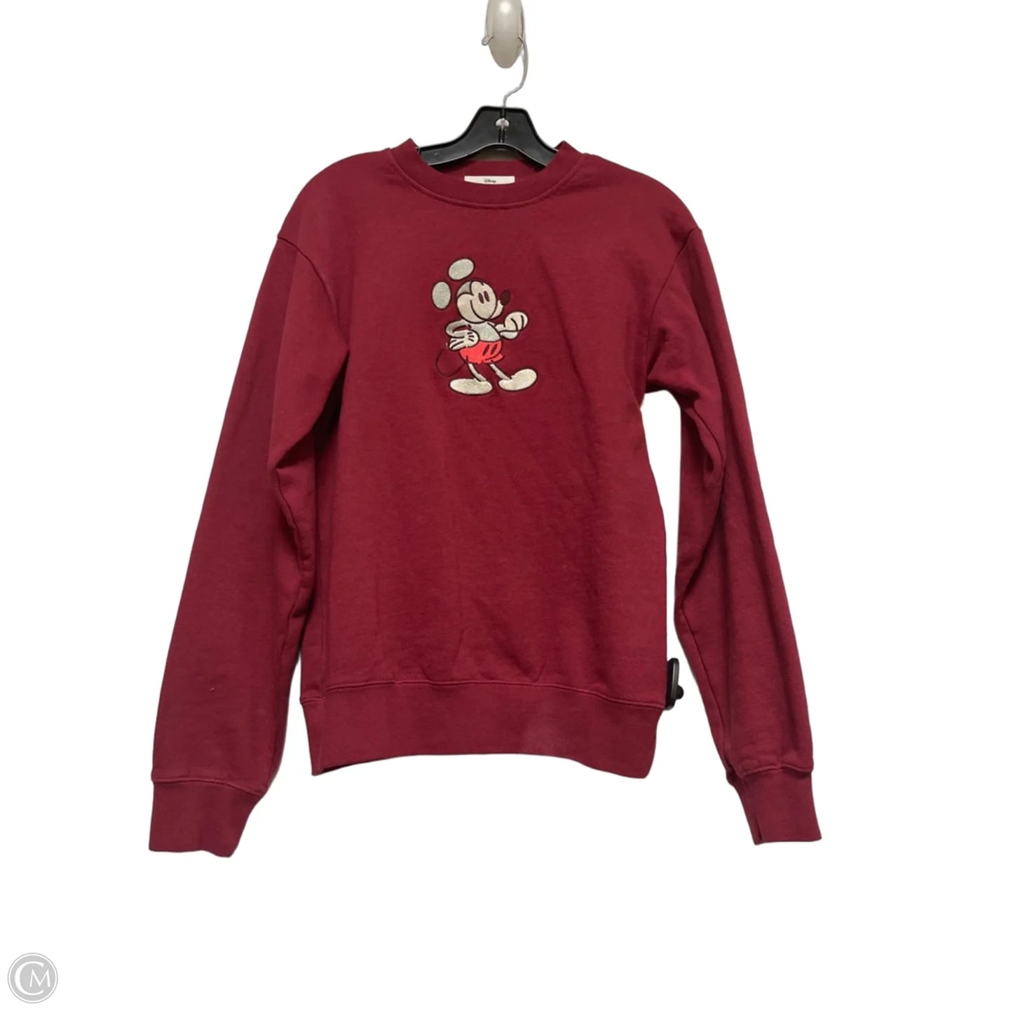 Sweatshirt Crewneck By Disney In Red, Size: Xs