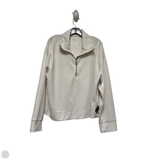 Athletic Top Long Sleeve Collar By Athleta In Cream, Size: Xl