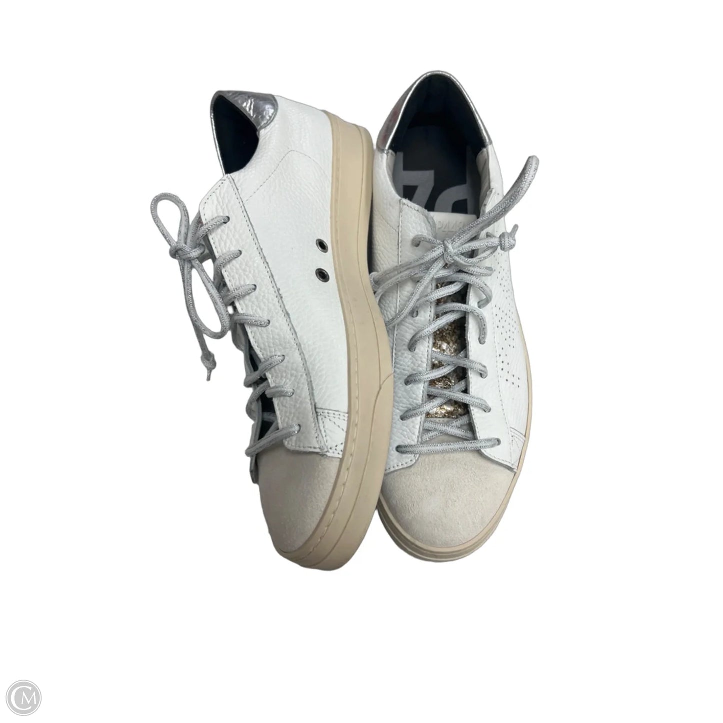 Shoes Sneakers By P448 In Cream, Size: 12