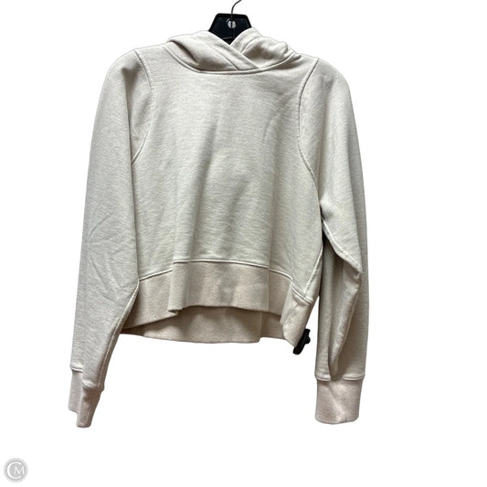 Athletic Sweatshirt Hoodie By Lululemon In Tan, Size: 8