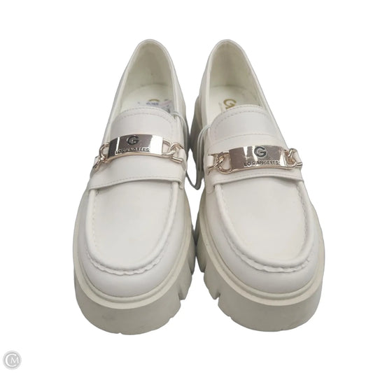 Shoes Heels Platform By Guess In Cream, Size: 8.5