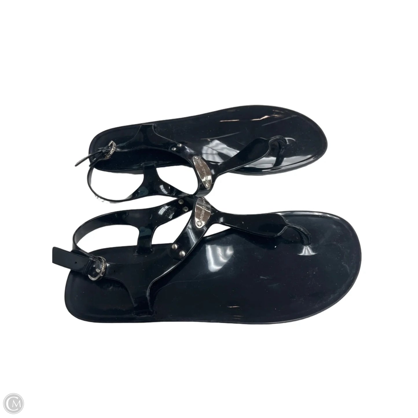 Sandals Flats By Michael By Michael Kors In Black, Size: 9