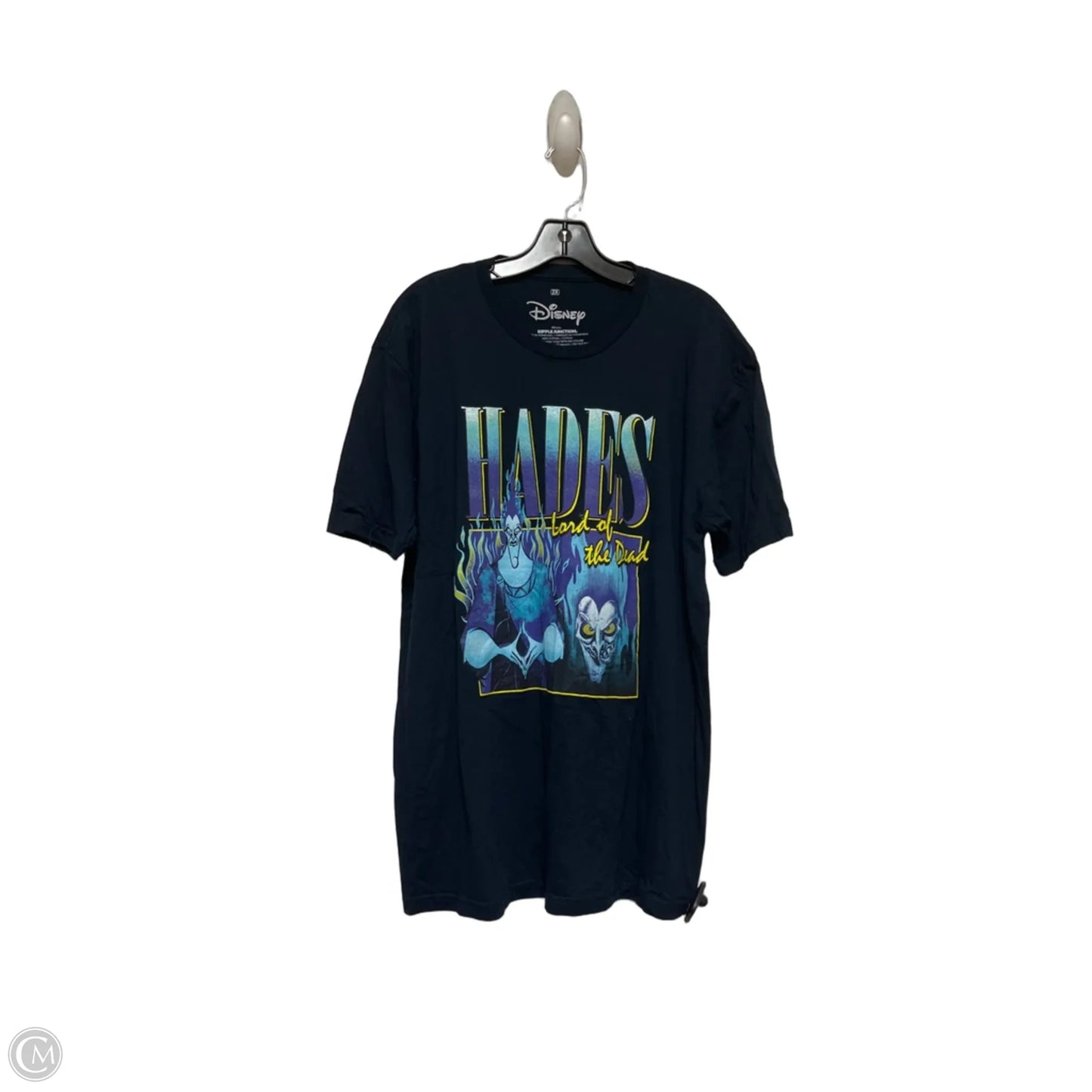 Top Short Sleeve By Disney In Blue, Size: 2x