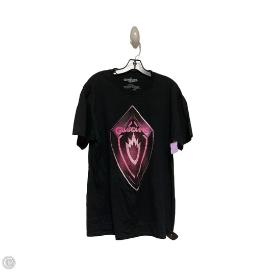 Top Short Sleeve By Disney In Black, Size: L