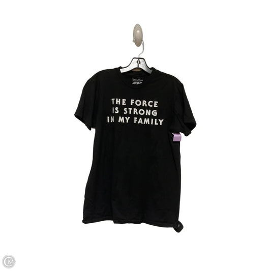 Top Short Sleeve By Disney Store In Black, Size: M