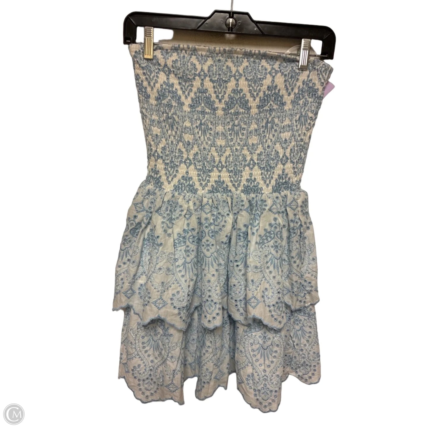 Dress Casual Short By Windsor In Blue & White, Size: M