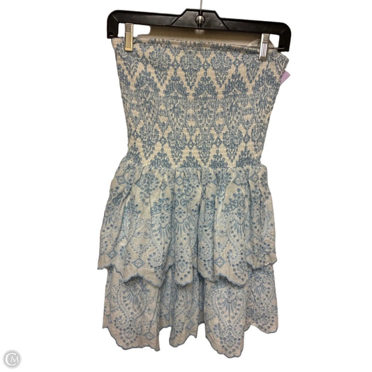 Dress Casual Short By Windsor In Blue & White, Size: M