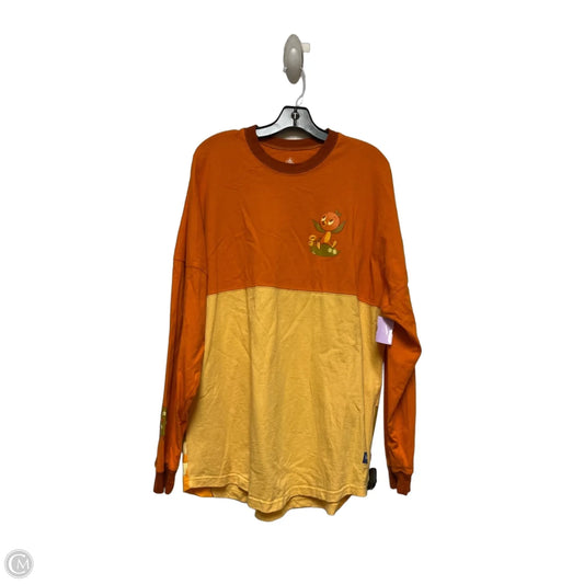 Top Long Sleeve By Disney Store In Orange, Size: L