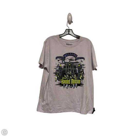 Top Short Sleeve By Disney In Purple, Size: Xl