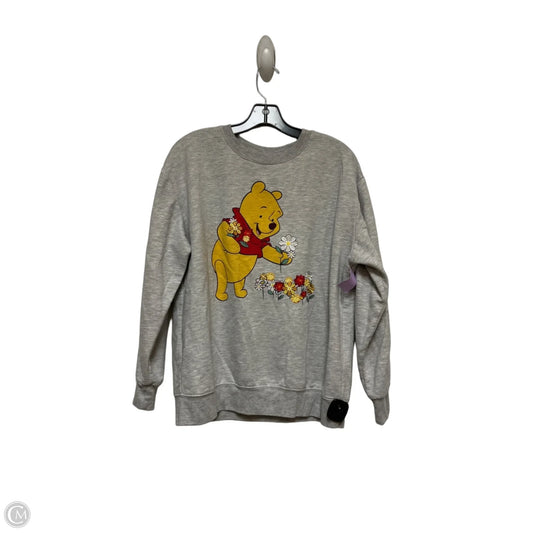 Sweatshirt Crewneck By Disney In Grey, Size: Xl