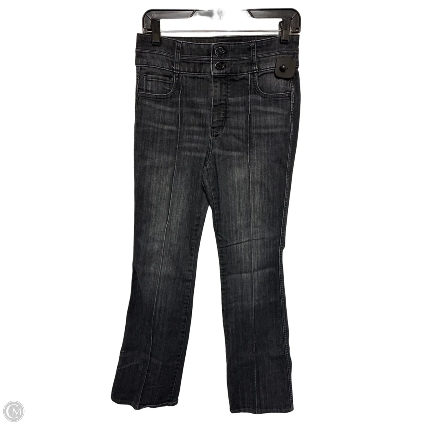 Jeans Flared By White House Black Market In Black Denim, Size: 6