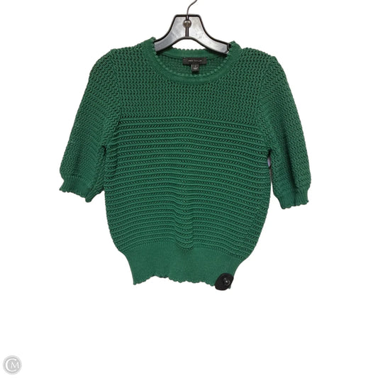 Sweater Short Sleeve By Ann Taylor In Green, Size: S