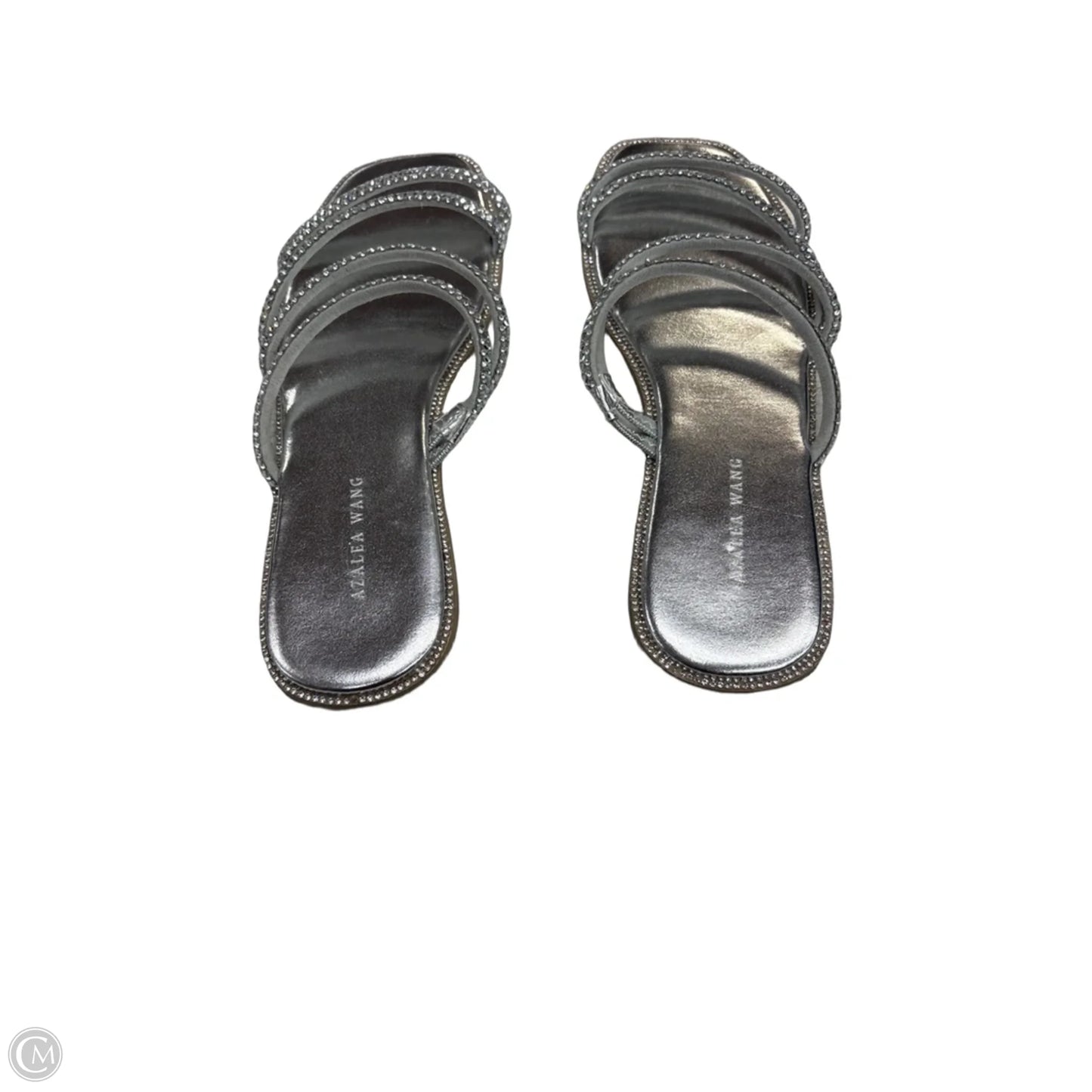 Sandals Flats By Azalea Wang In Silver, Size: 10