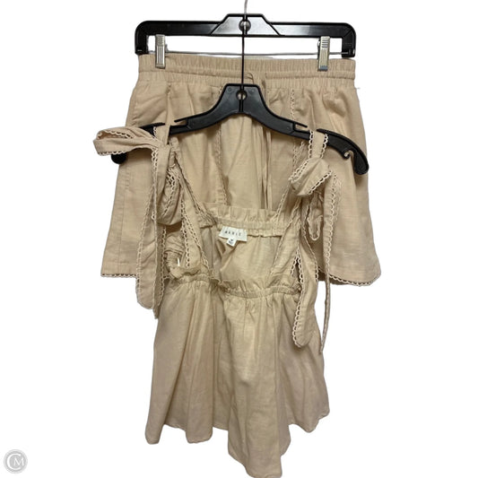 Shorts Set By Mable In Tan, Size: 8