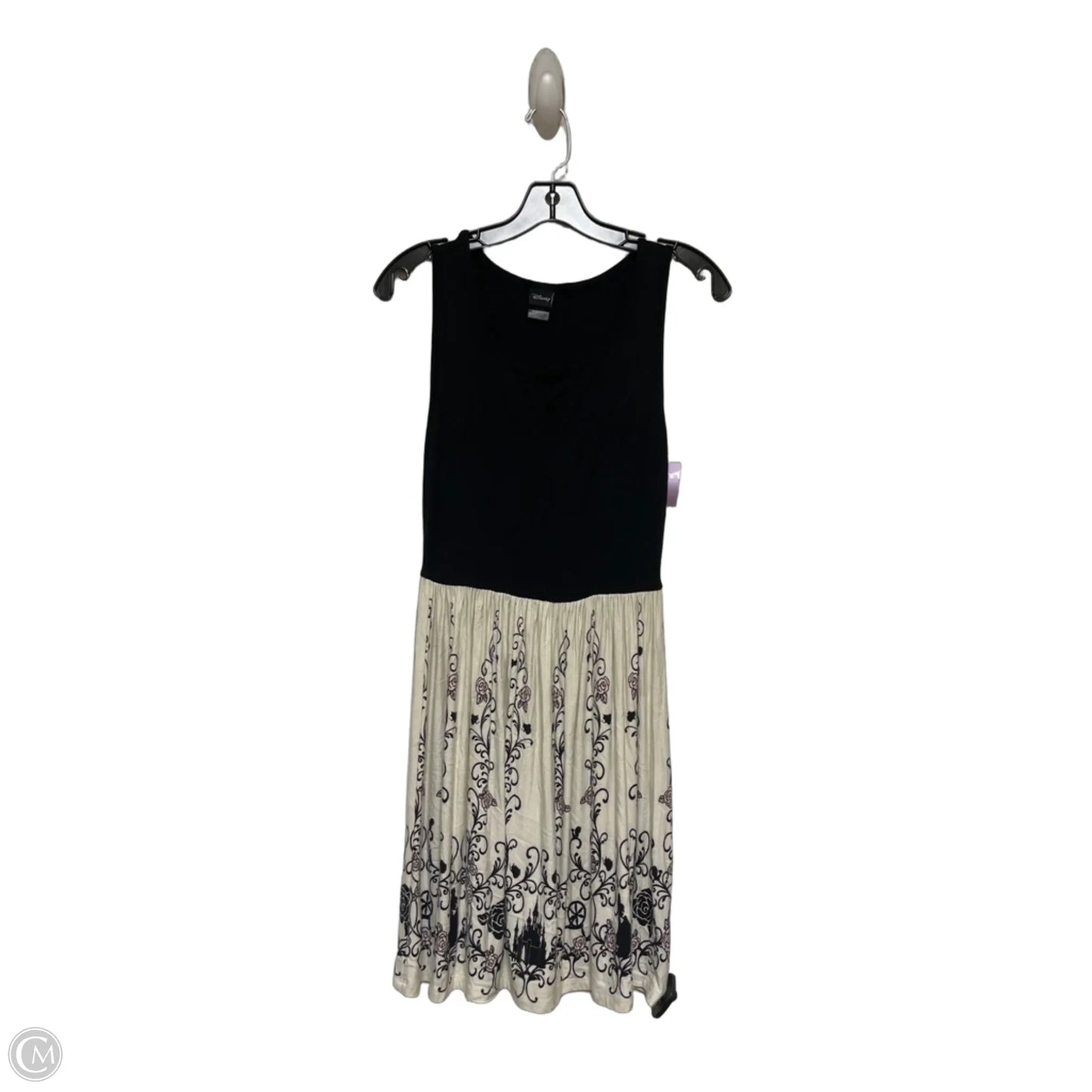 Dress Casual Short By Disney In Black & Cream, Size: S