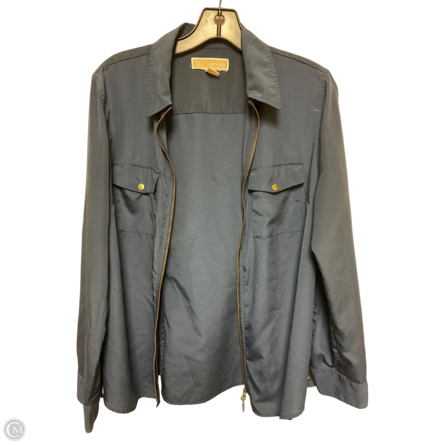 Top Long Sleeve By Michael By Michael Kors In Blue, Size: L