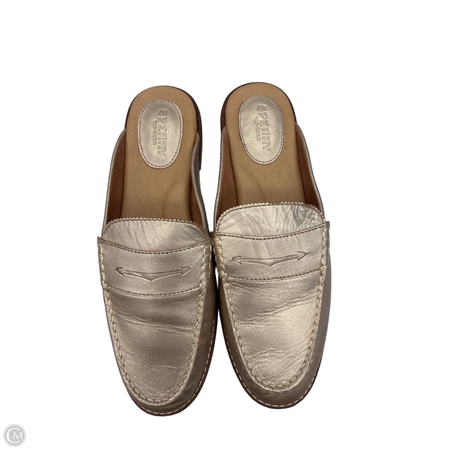 Shoes Flats By Sperry In Gold, Size: 9.5