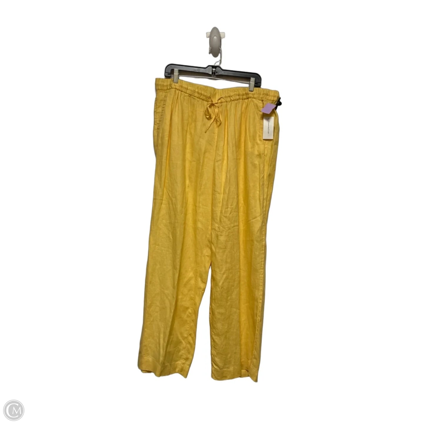 Pants Wide Leg By Charter Club In Yellow, Size: 16