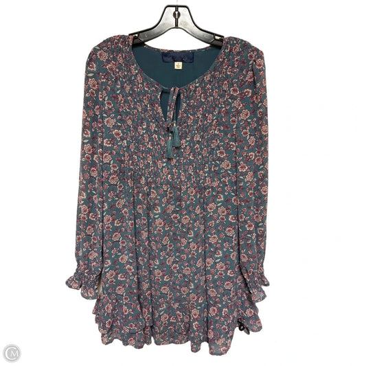 Dress Casual Short By Blue Rain In Floral Print, Size: S