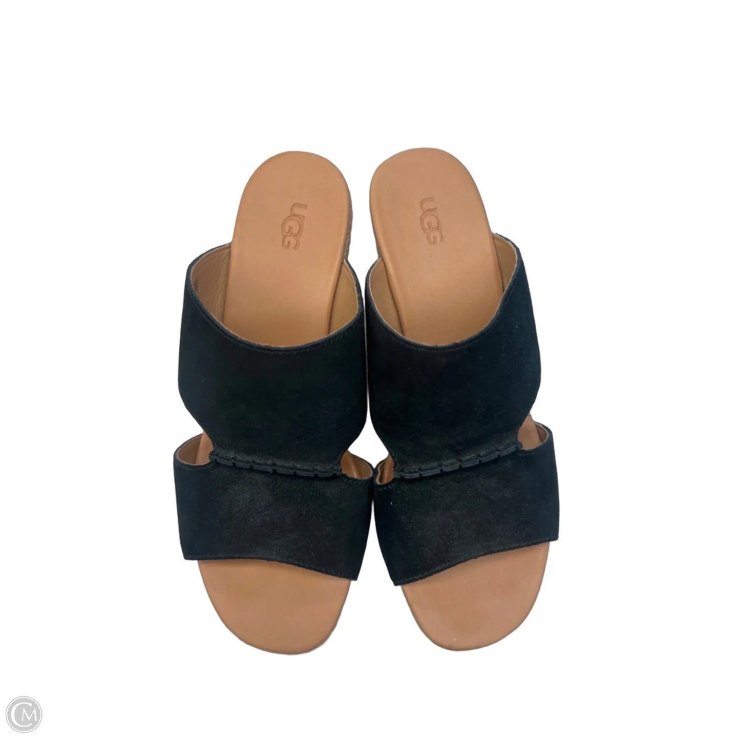 Sandals Designer By Ugg In Black, Size: 9.5