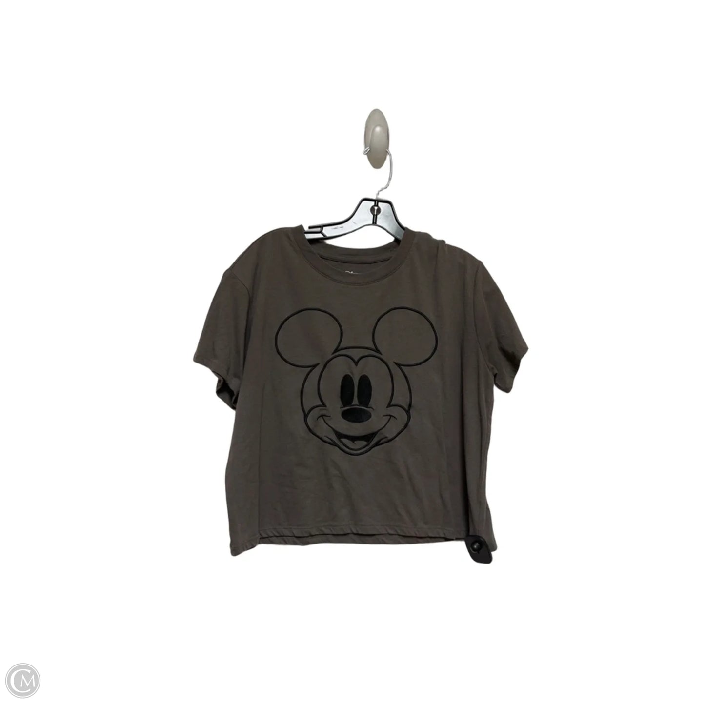 Top Short Sleeve By Disney Store In Grey, Size: Xl