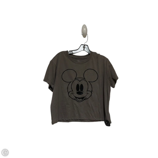 Top Short Sleeve By Disney Store In Grey, Size: Xl