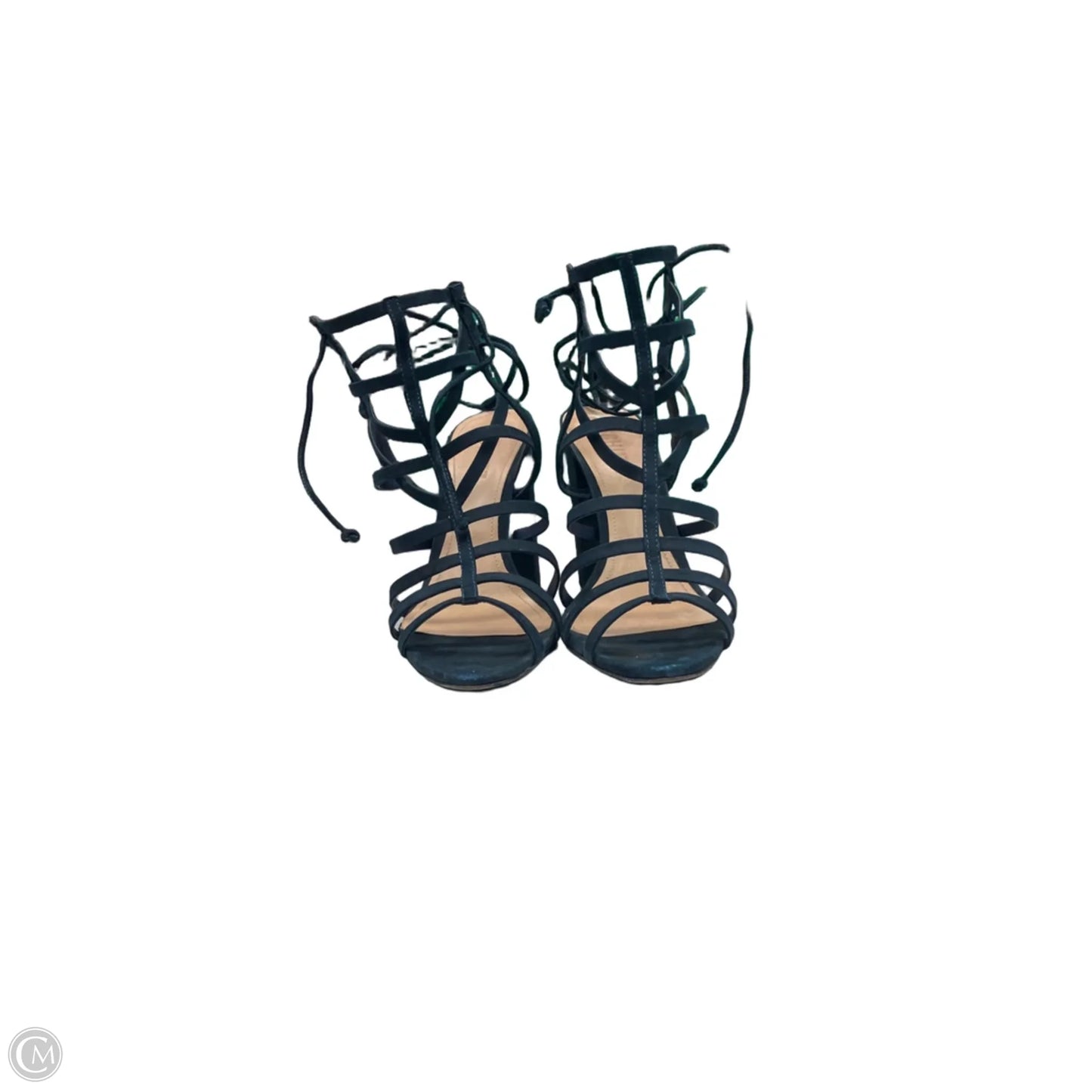 Sandals Heels Block By Schutz In Blue, Size: 8.5