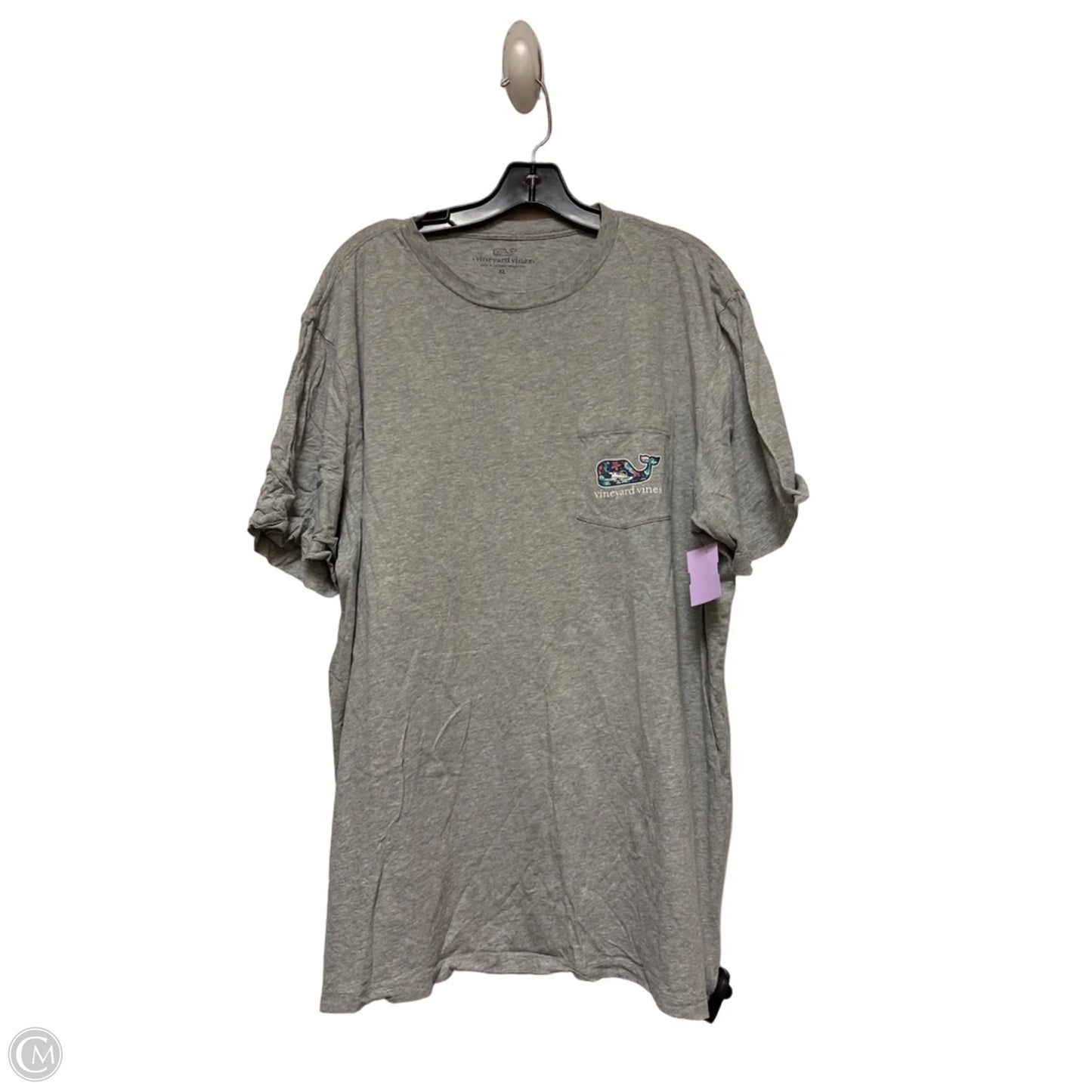 Top Short Sleeve Basic By Vineyard Vines In Grey, Size: Xl