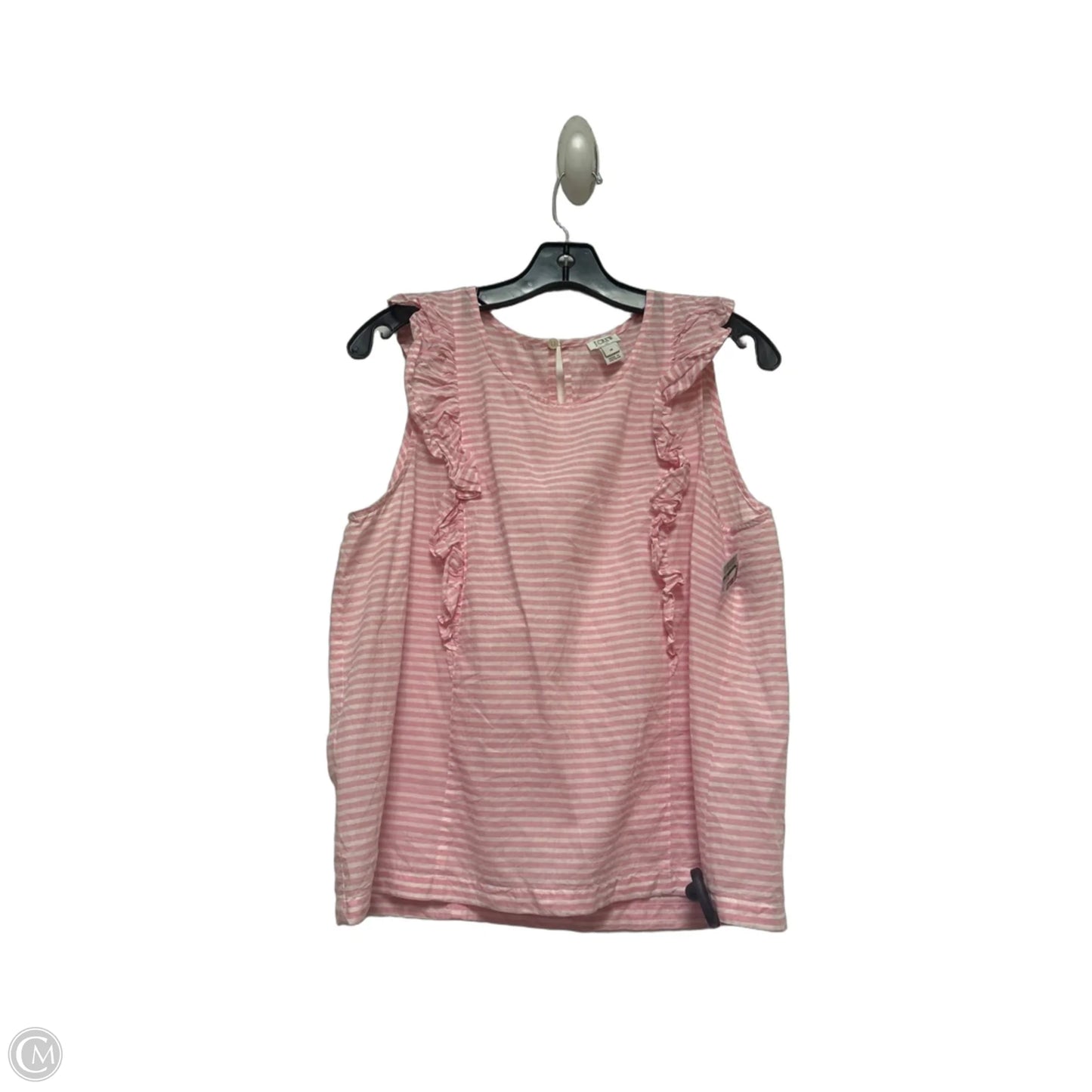 Top Sleeveless By J. Crew In Striped Pattern, Size: Xl
