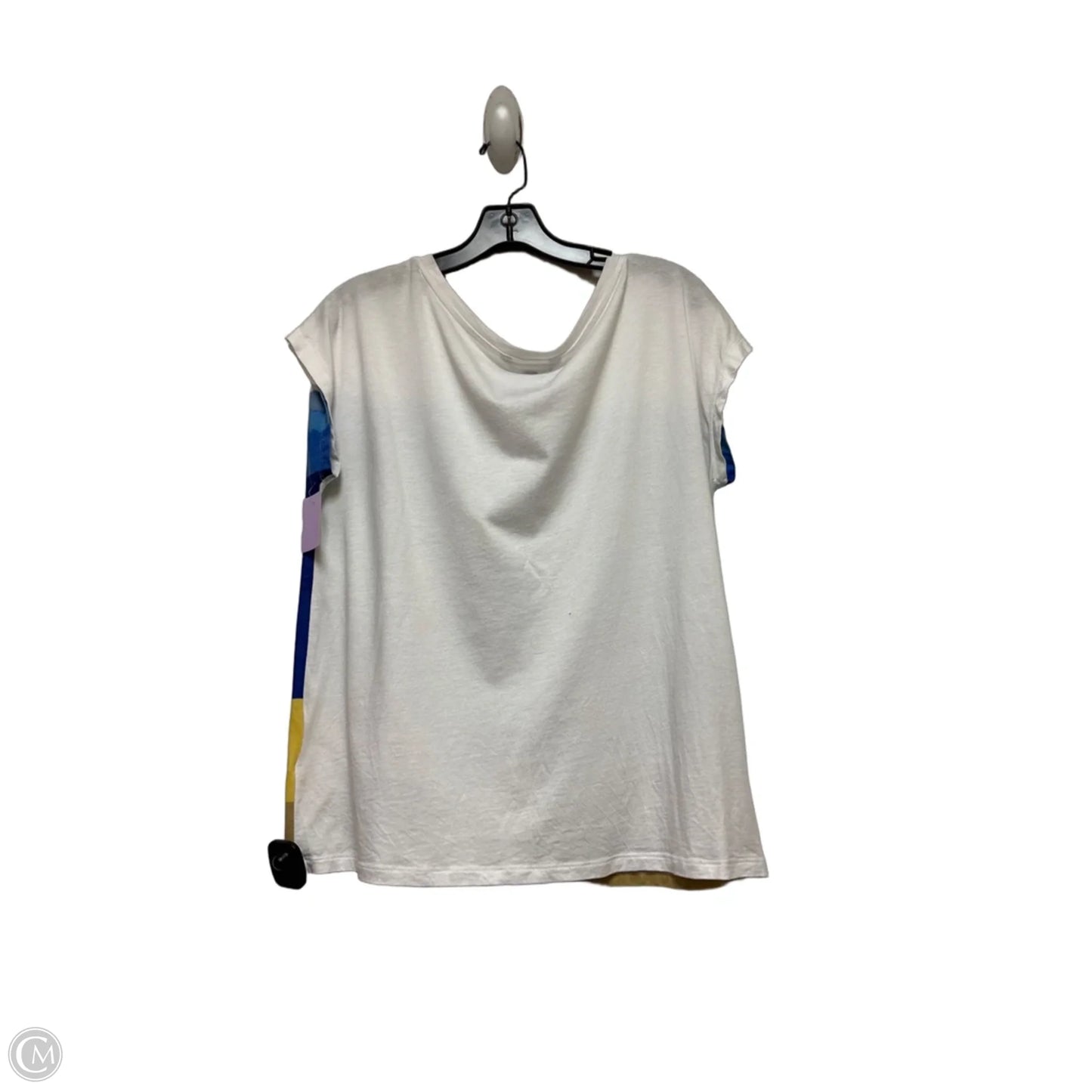 Top Short Sleeve Basic By Lauren By Ralph Lauren In Blue & White, Size: Xl