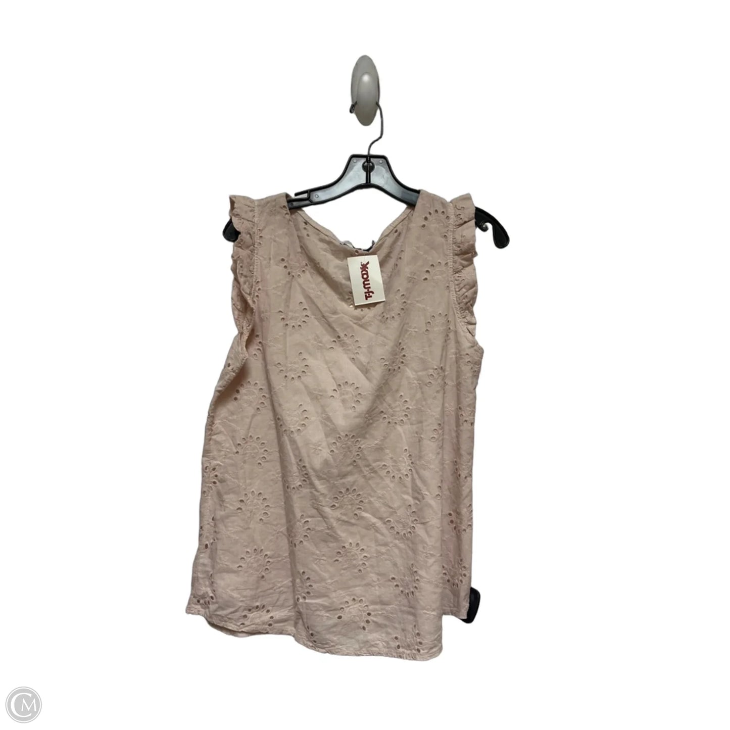 Top Sleeveless By Clothes Mentor In Peach, Size: M